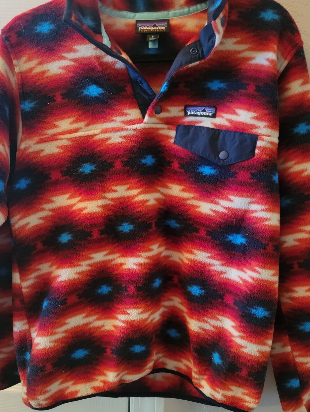 🍁🦃RARE Wild Desert Aztec Patagonia Synchilla Small